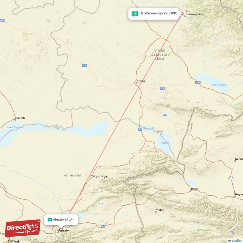 ALA - UKK route map