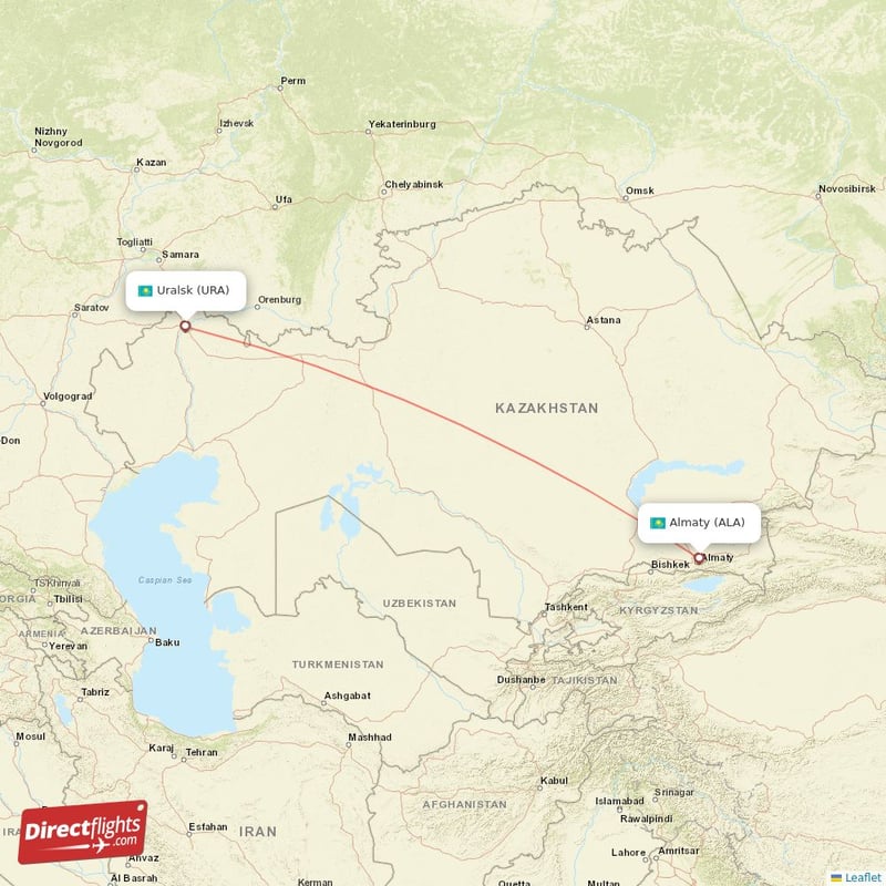 ALA - URA route map