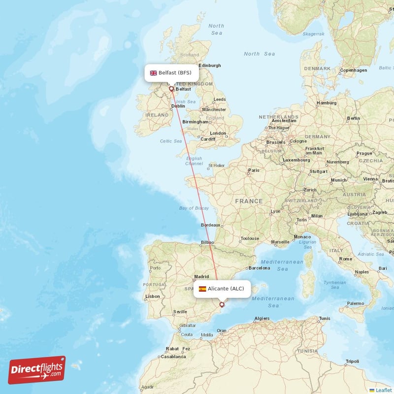 ALC - BFS route map