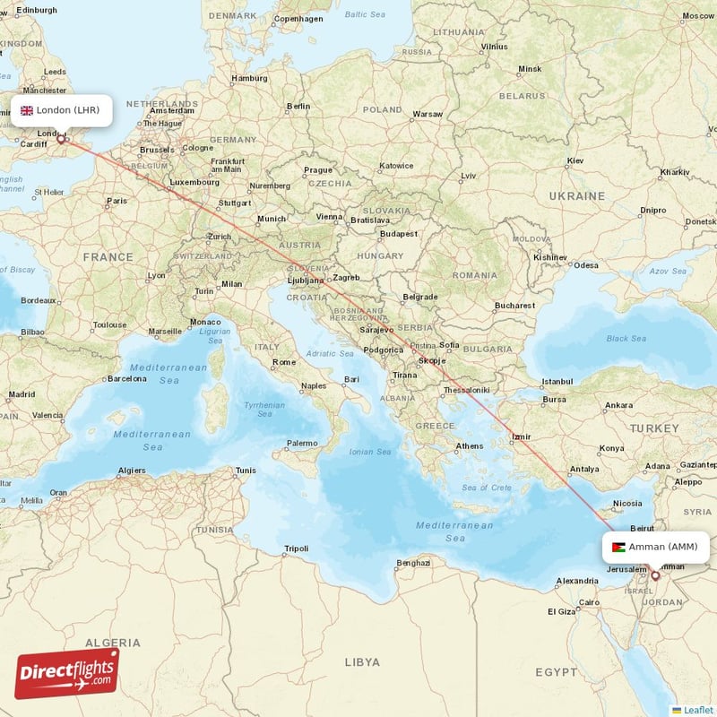 Direct flights sales from amman