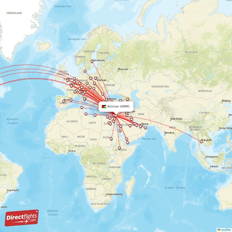 Amman store detroit flights