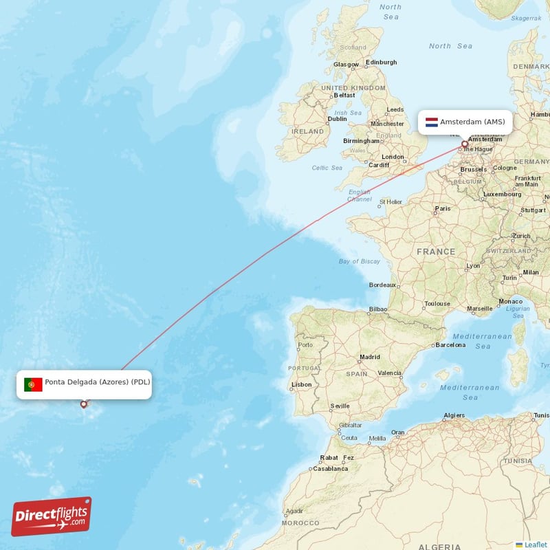 AMS - PDL route map