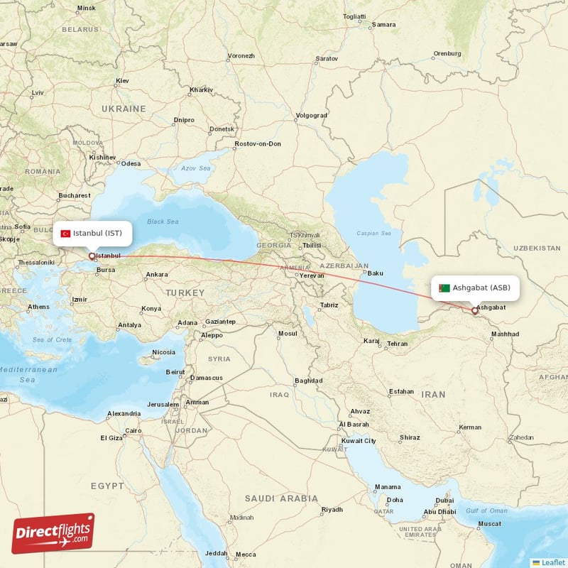 ASB - IST route map