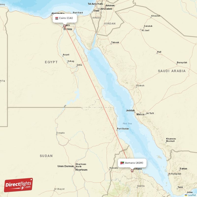 ASM - CAI route map