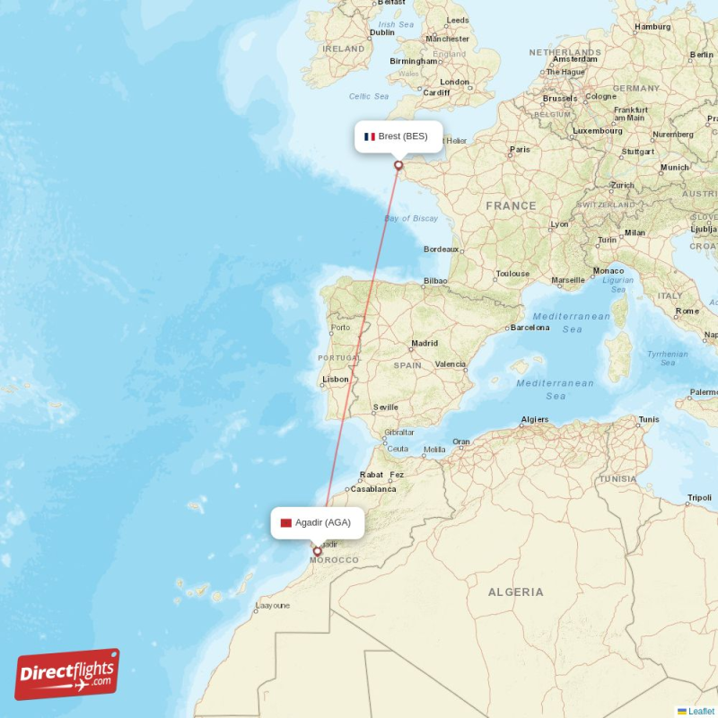 BES - AGA route map