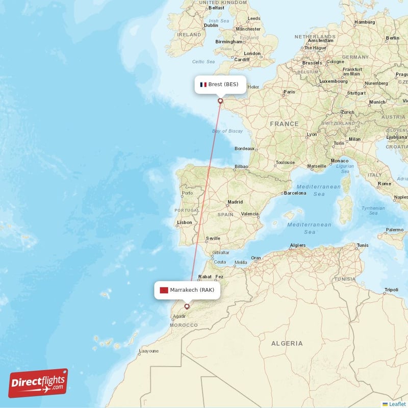 BES - RAK route map