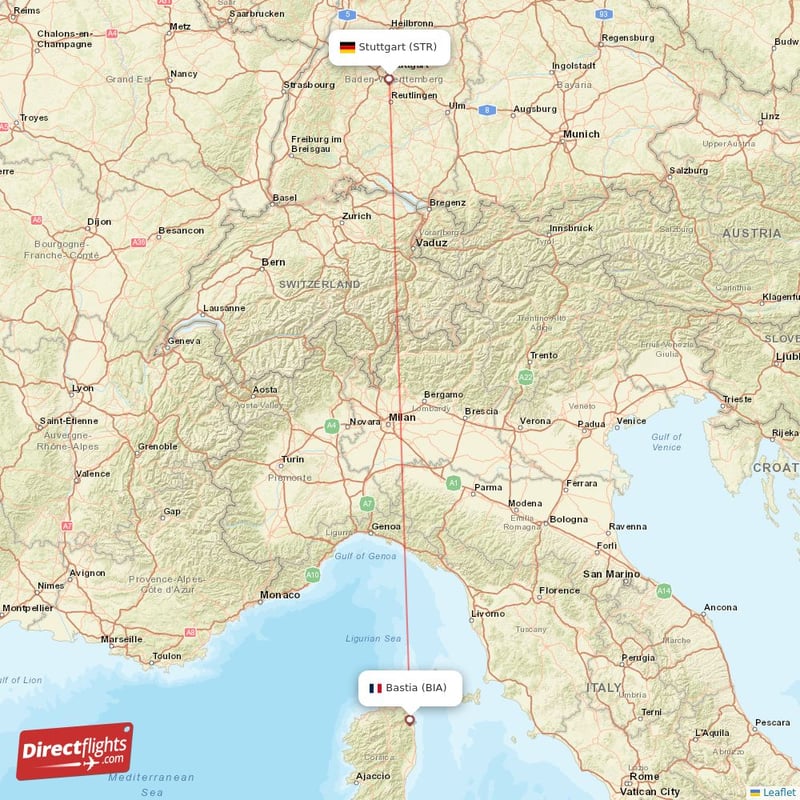 BIA - STR route map