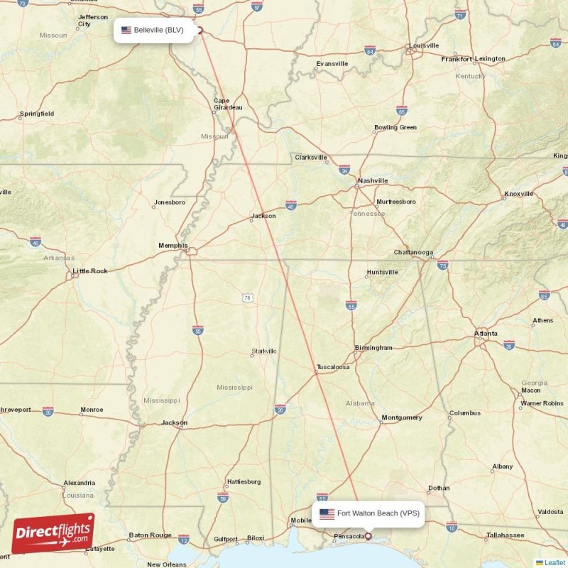 BLV - VPS route map