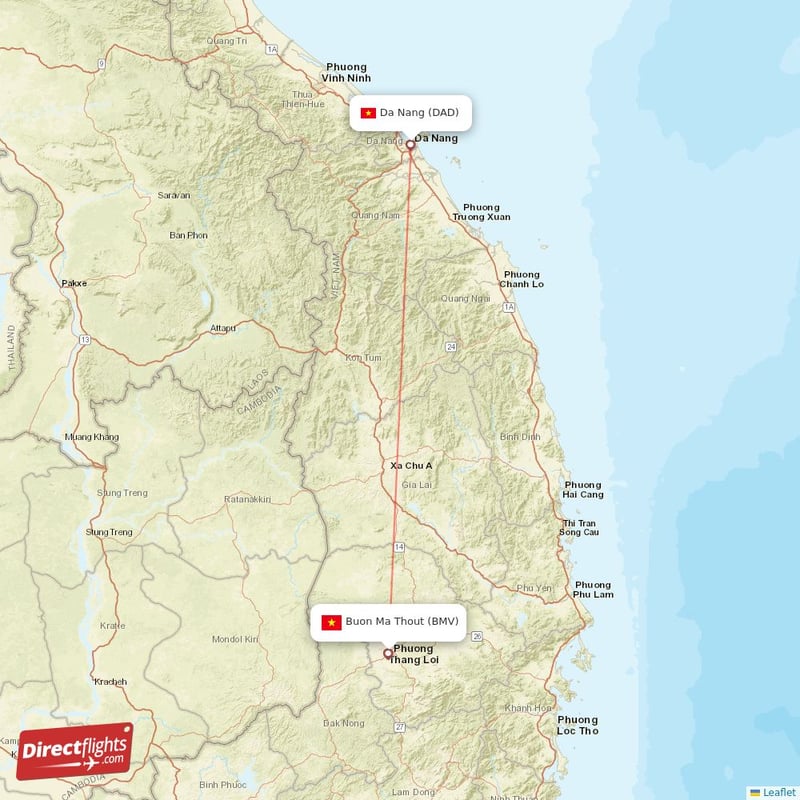 BMV - DAD route map