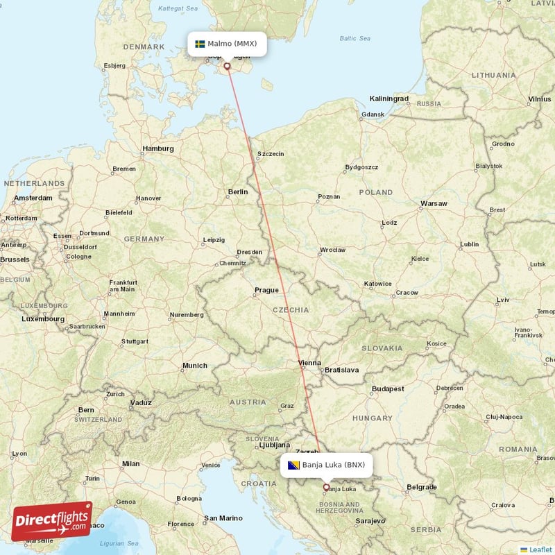 BNX - MMX route map