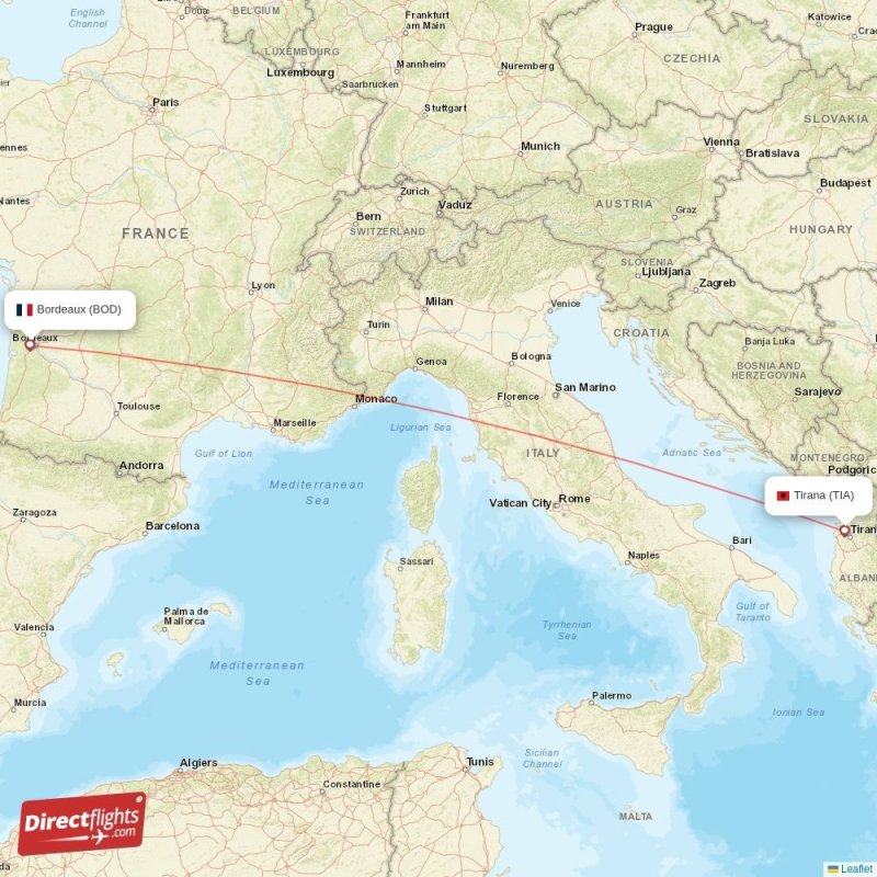 BOD - TIA route map