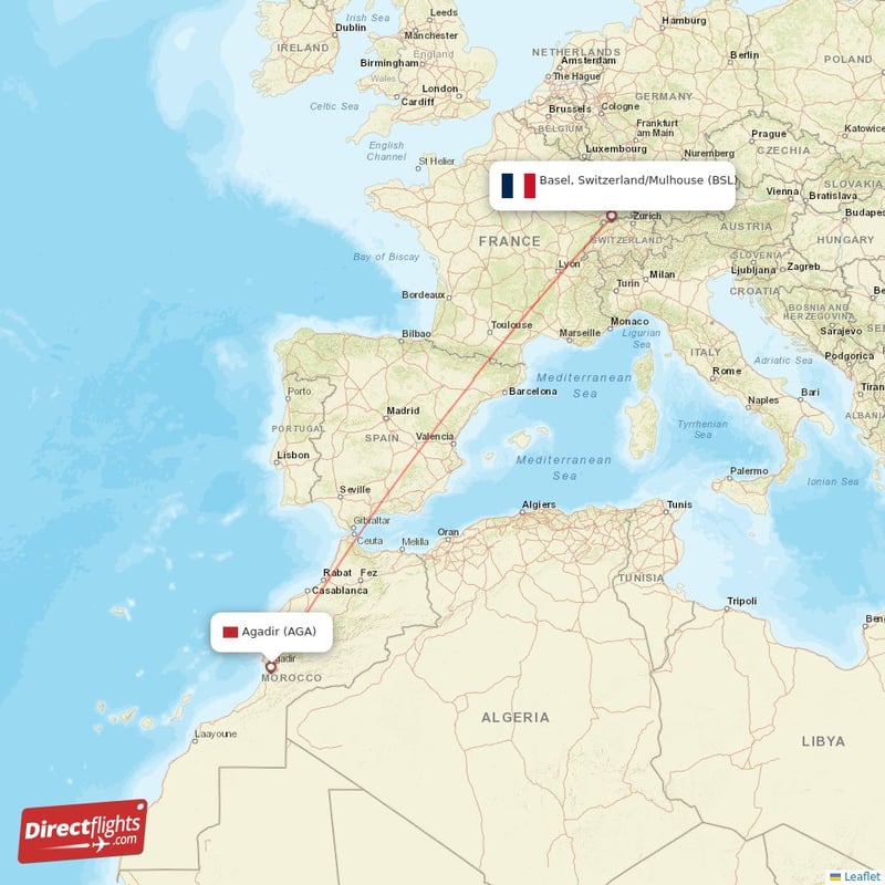 BSL - AGA route map