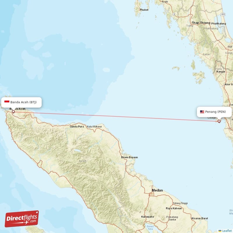 BTJ - PEN route map