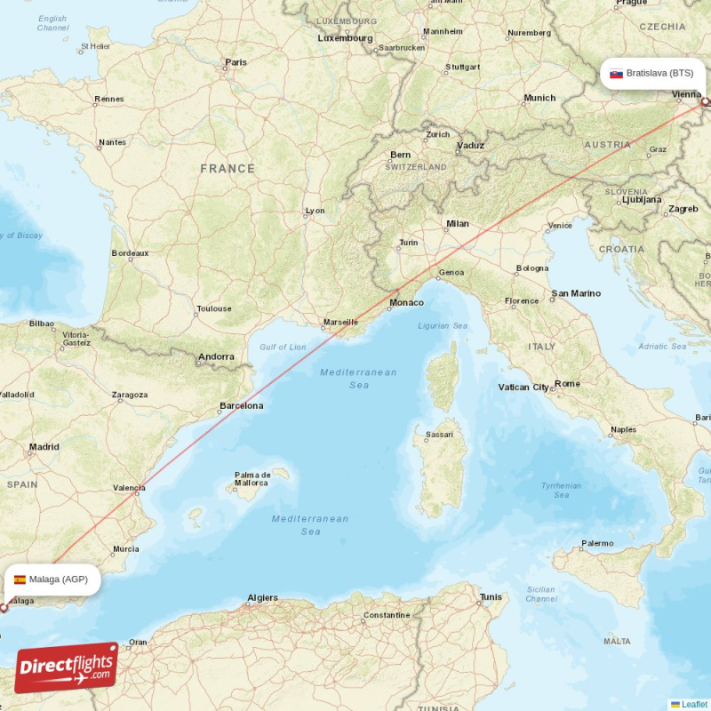 BTS - AGP route map