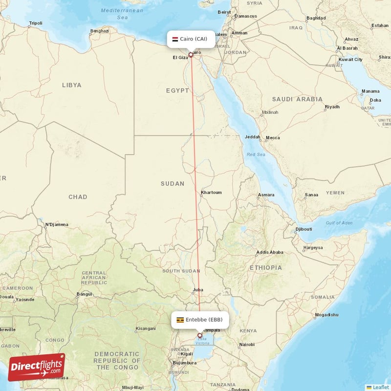 CAI - EBB route map