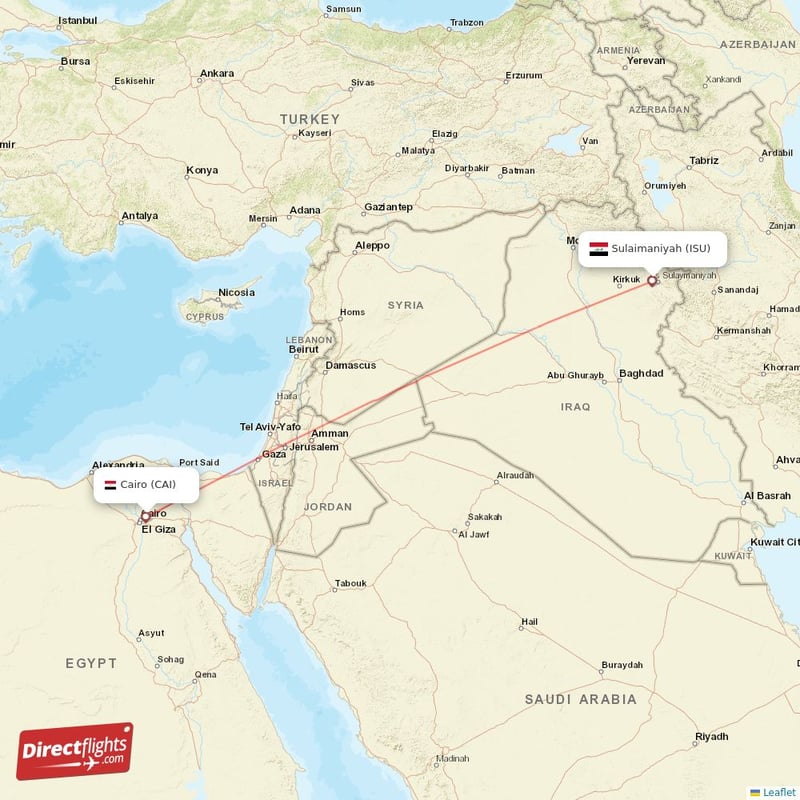 CAI - ISU route map