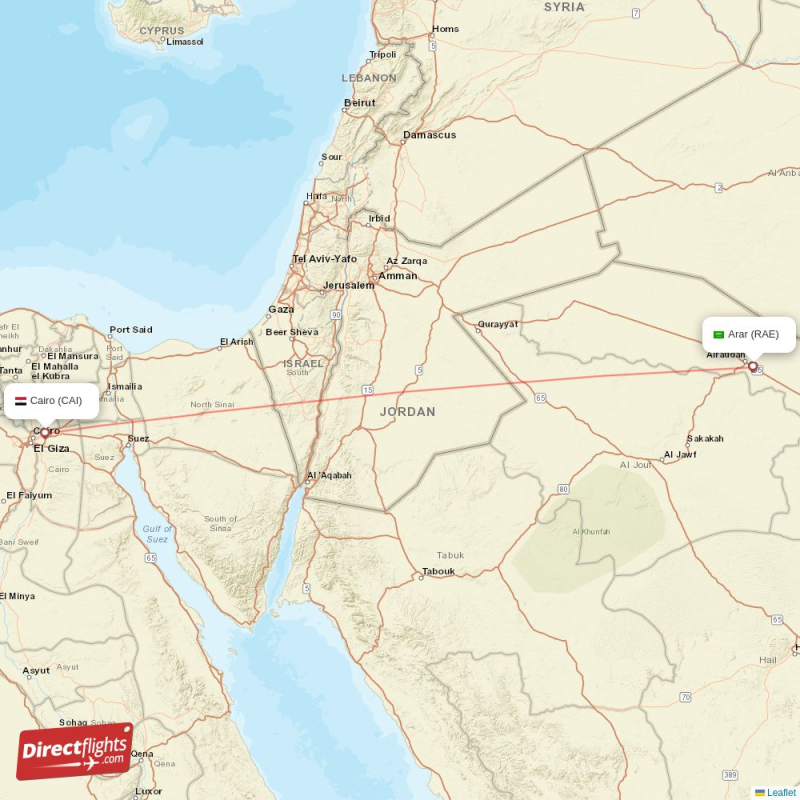 CAI - RAE route map
