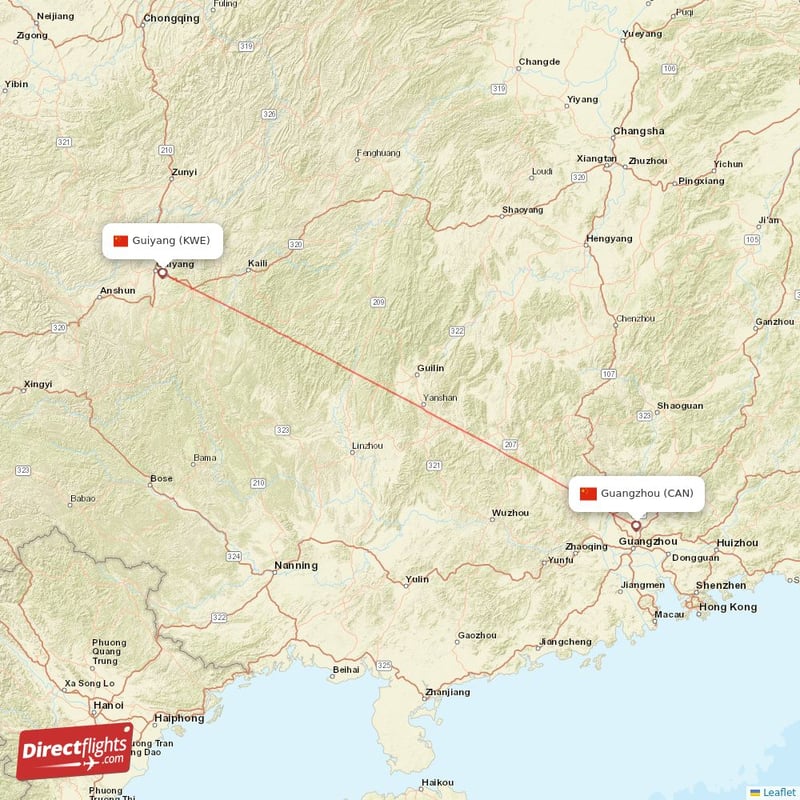 CAN - KWE route map