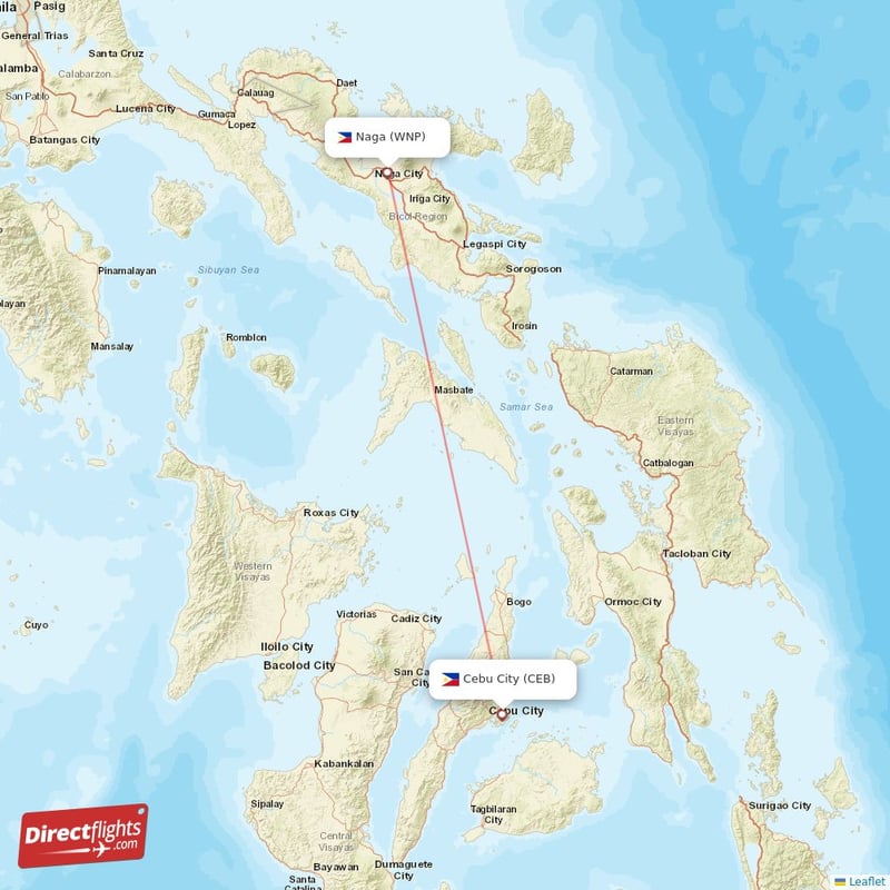CEB - WNP route map