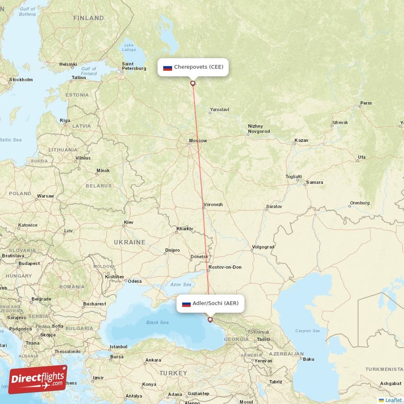 CEE - AER route map