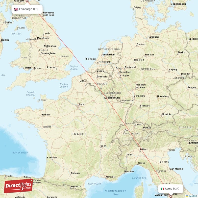 CIA - EDI route map
