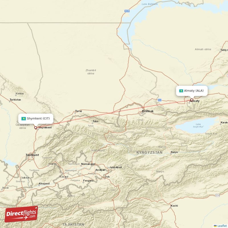 CIT - ALA route map