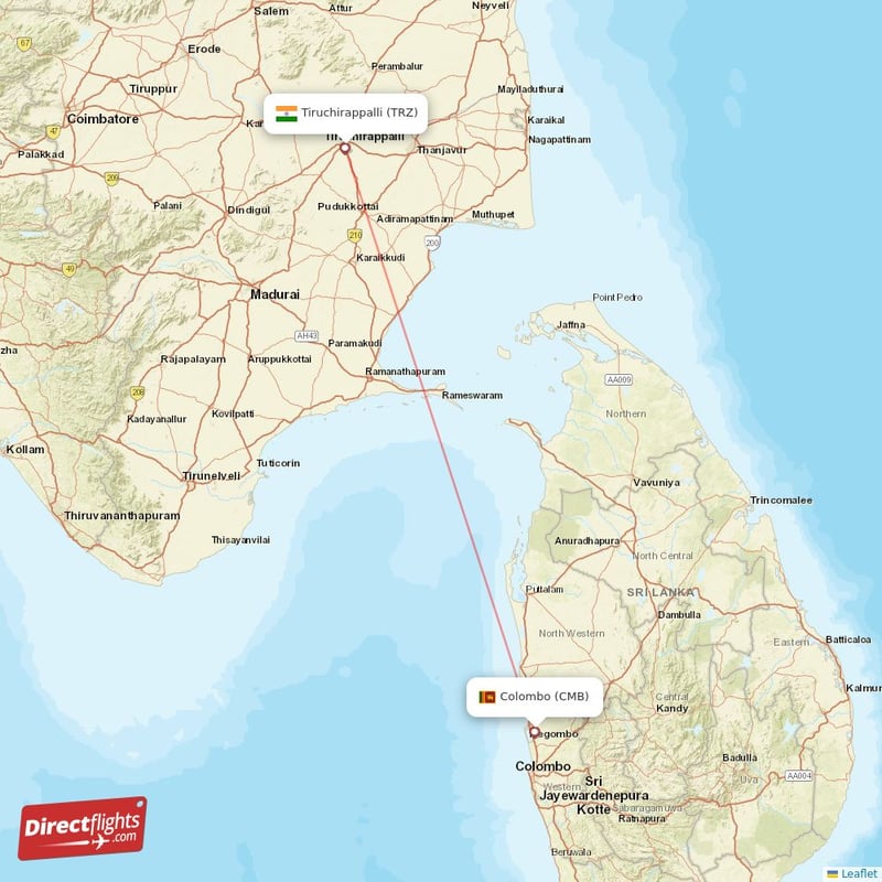 CMB - TRZ route map