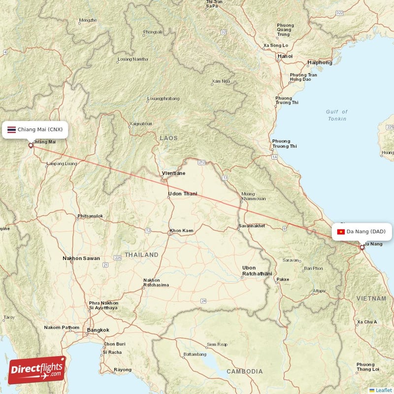 CNX - DAD route map