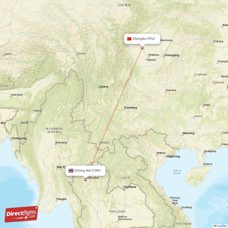 CNX - TFU route map