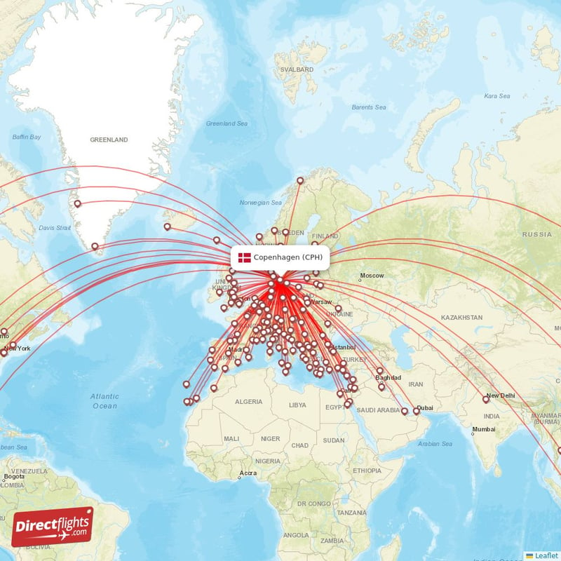 Direct Flights From Copenhagen 188 Destinations Cph Denmark 1090