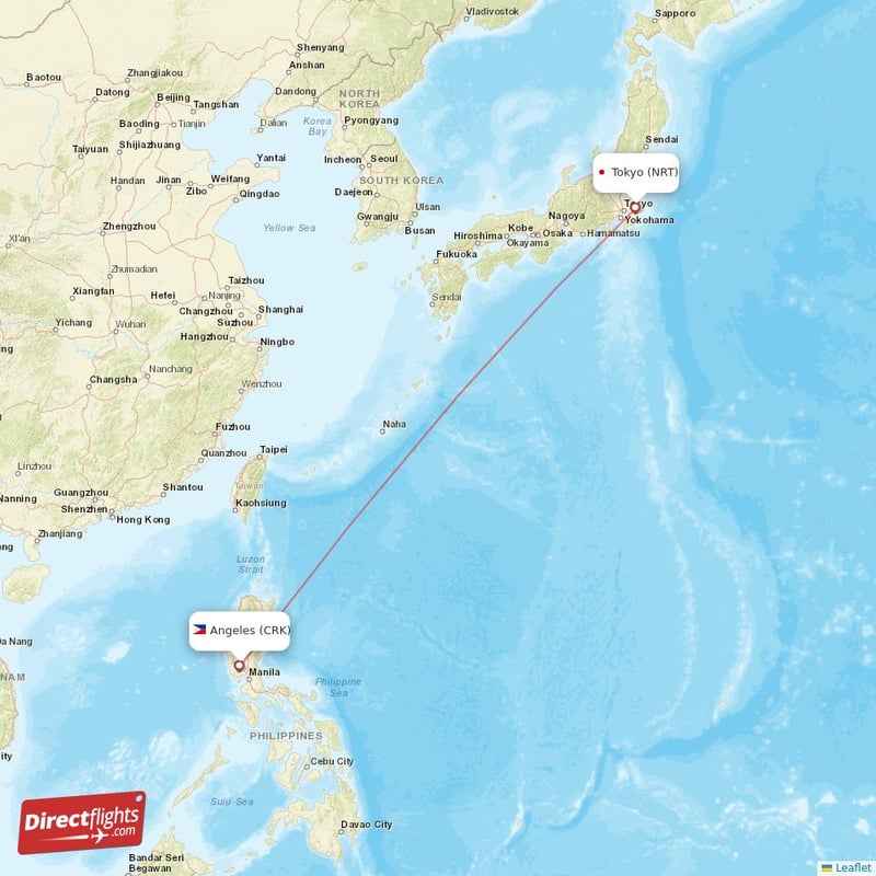 CRK - NRT route map