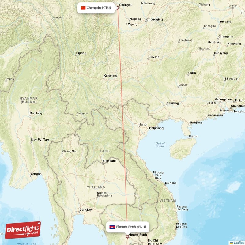 CTU - PNH route map