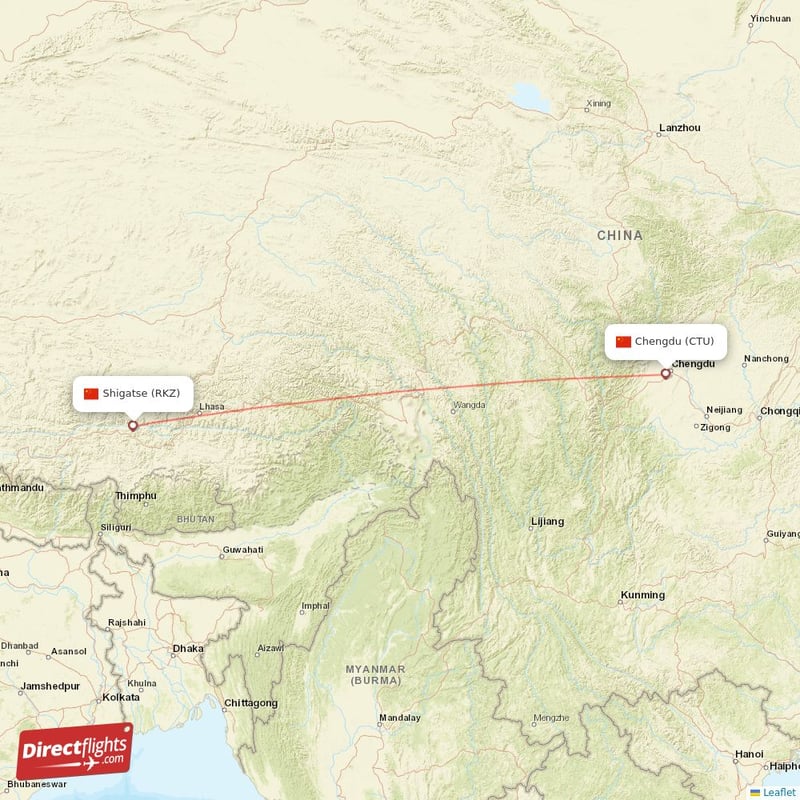 CTU - RKZ route map