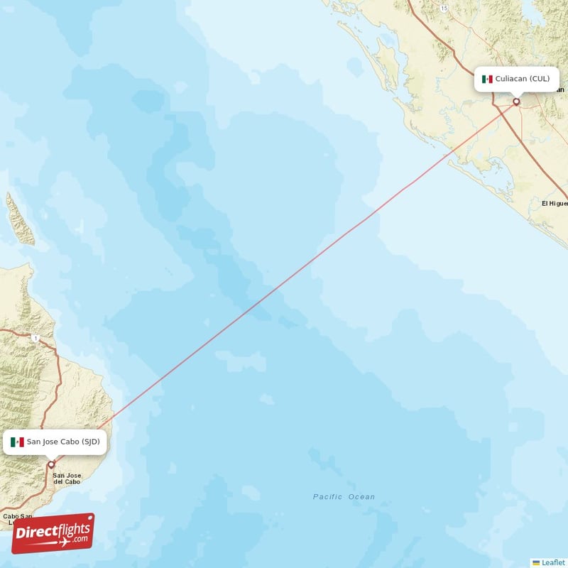 CUL - SJD route map