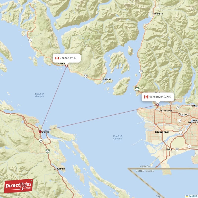 CXH - YHS route map