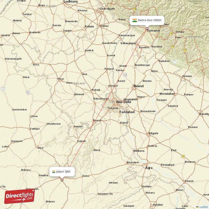 DED - JAI route map