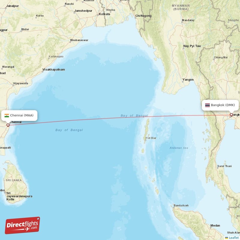 DMK - MAA route map