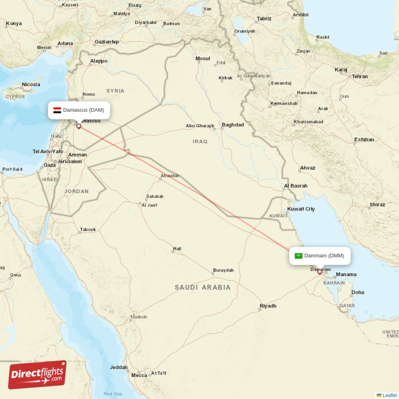 DMM - DAM route map