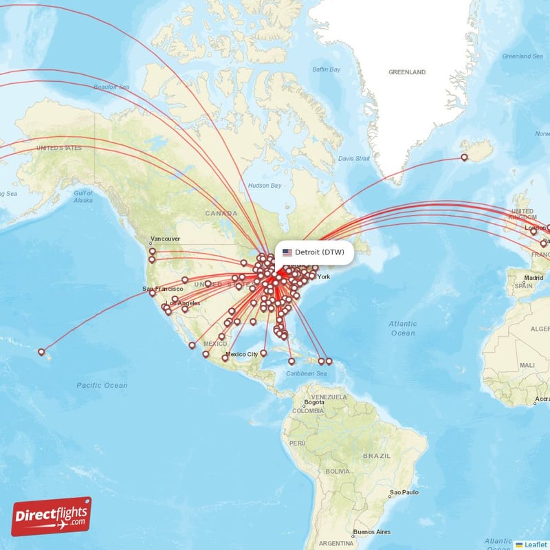 Lax to sale dtw one way