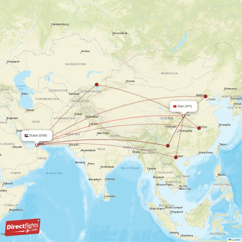 Dxb Way Finding Direct flights from Dubai to Xian (DXB-XIY) - Directflights.com
