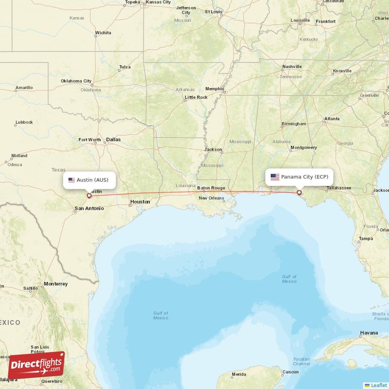 ECP - AUS route map