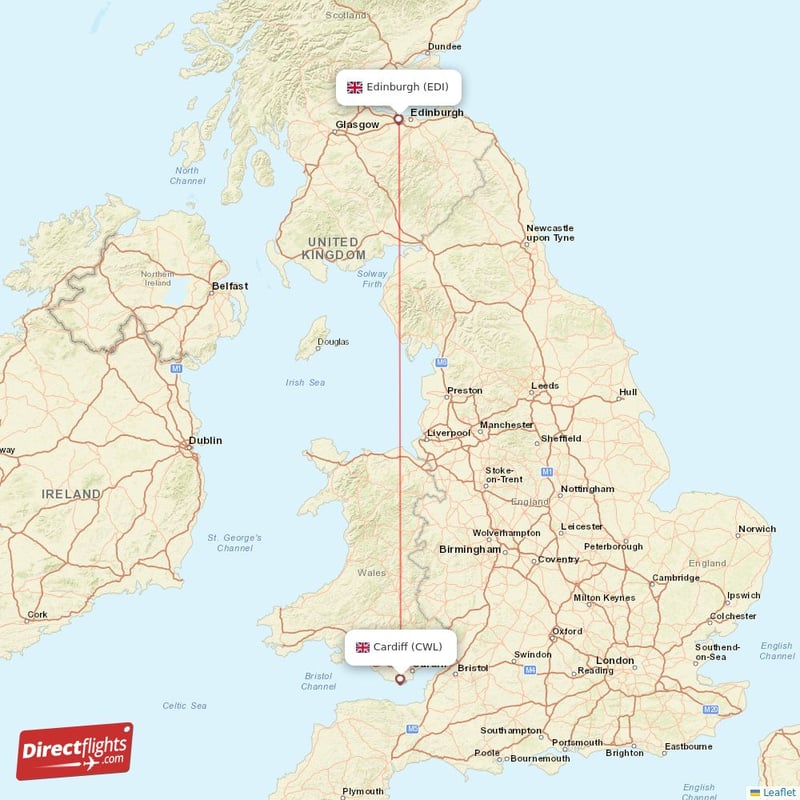 EDI - CWL route map