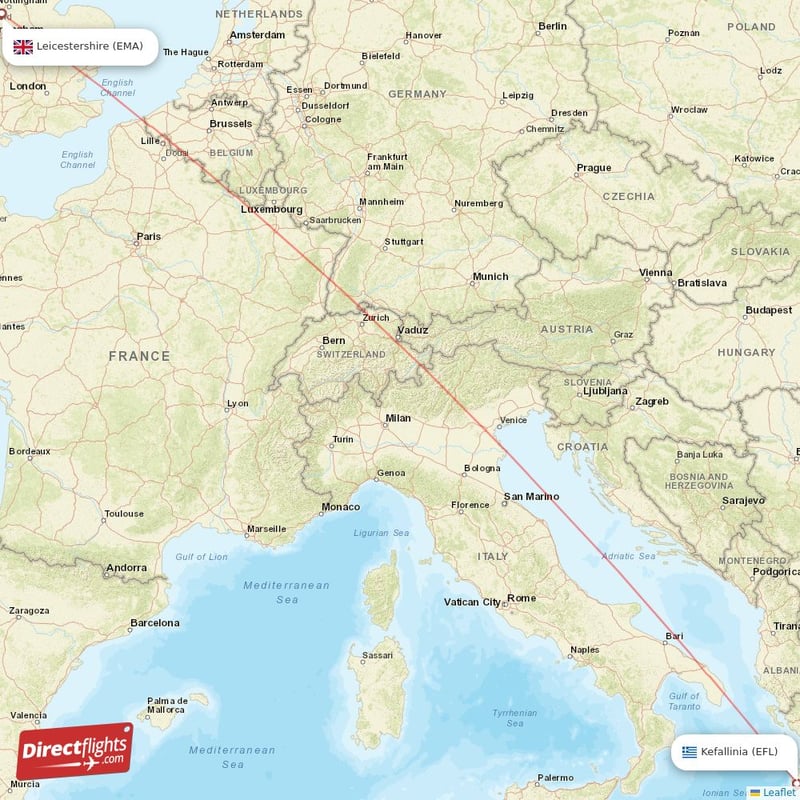 EMA - EFL route map
