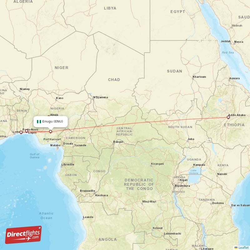 Direct flights to Enugu ENU, Nigeria