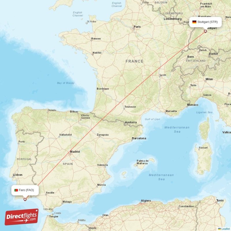 Direct flights from Faro to Stuttgart, FAO to STR non-stop ...