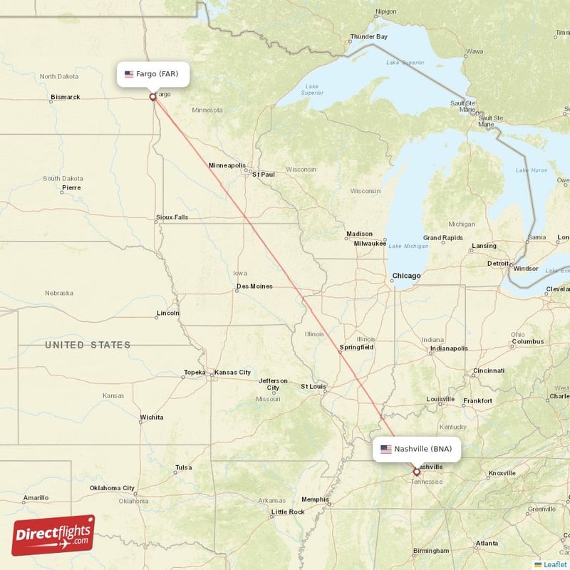 FAR - BNA route map