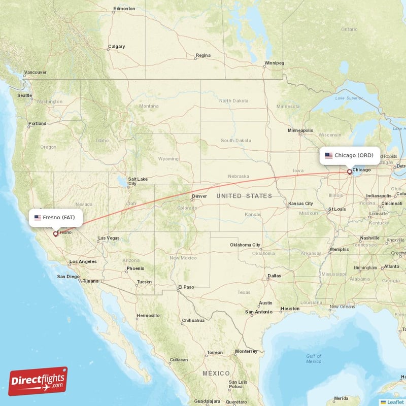 FAT - ORD route map