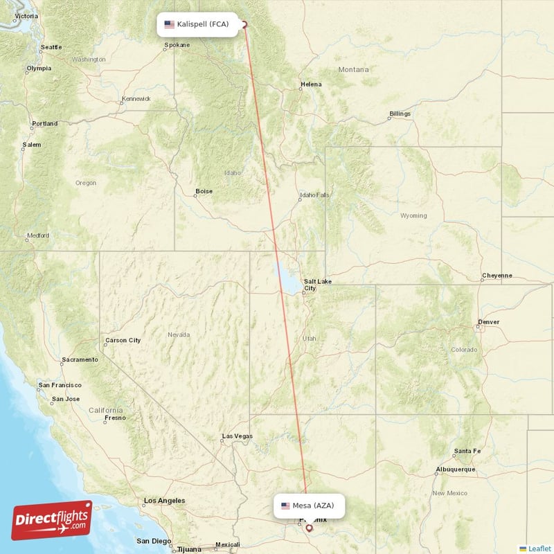 FCA - AZA route map