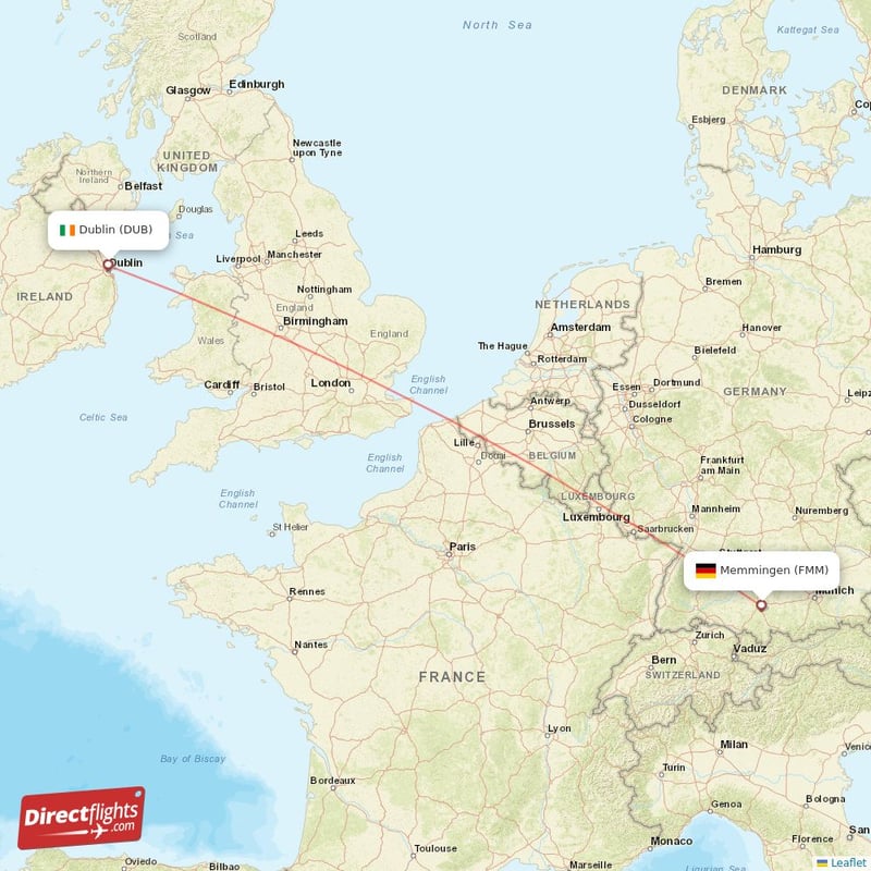 FMM - DUB route map