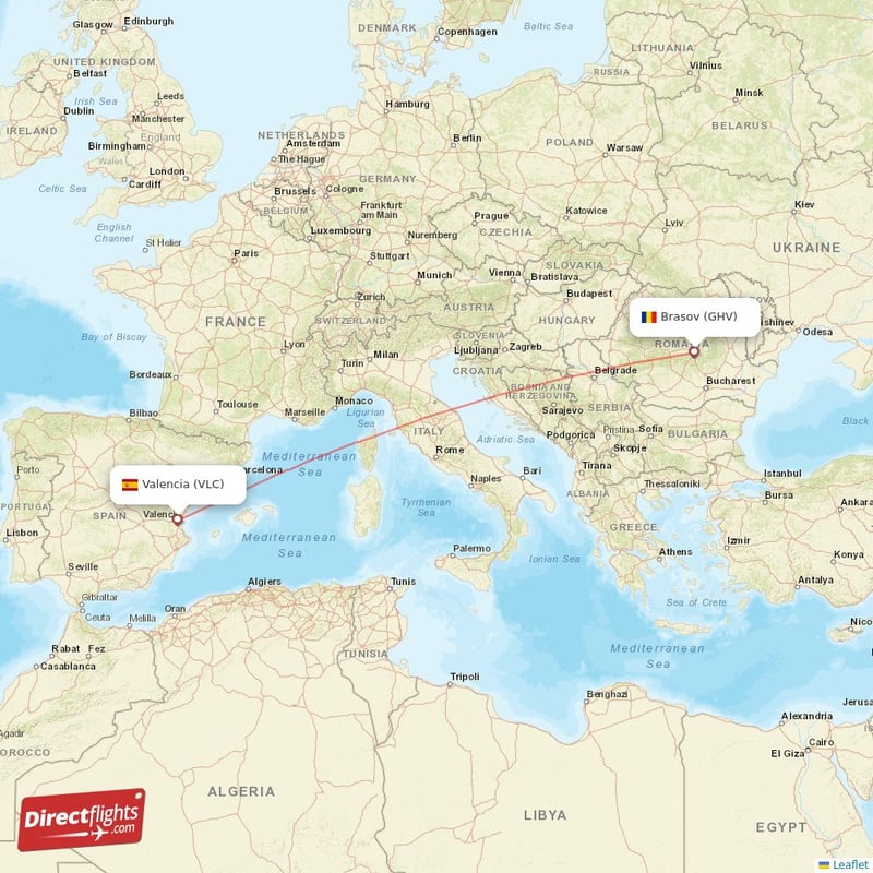 GHV - VLC route map